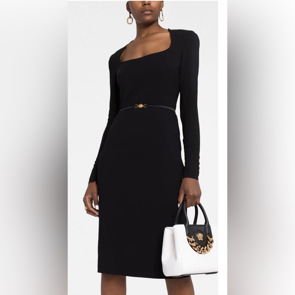 ❌SOLD❤️Versace elegant evening dress with Medusa belt NWT - Picture 2 of 8